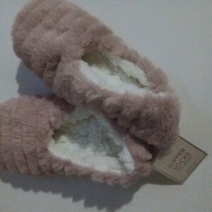 Cozy Pink Slipper Socks